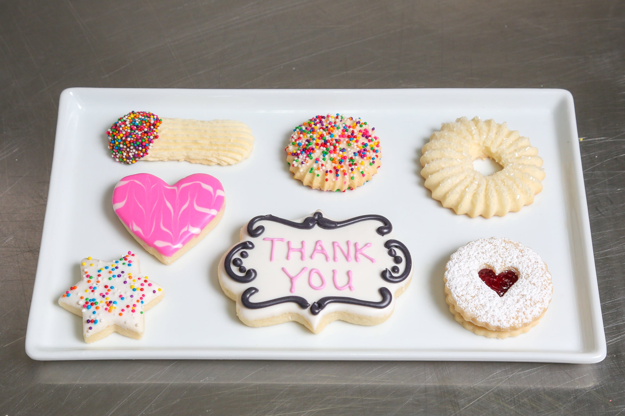 Custom Cookie Collection with Thank You Cookie