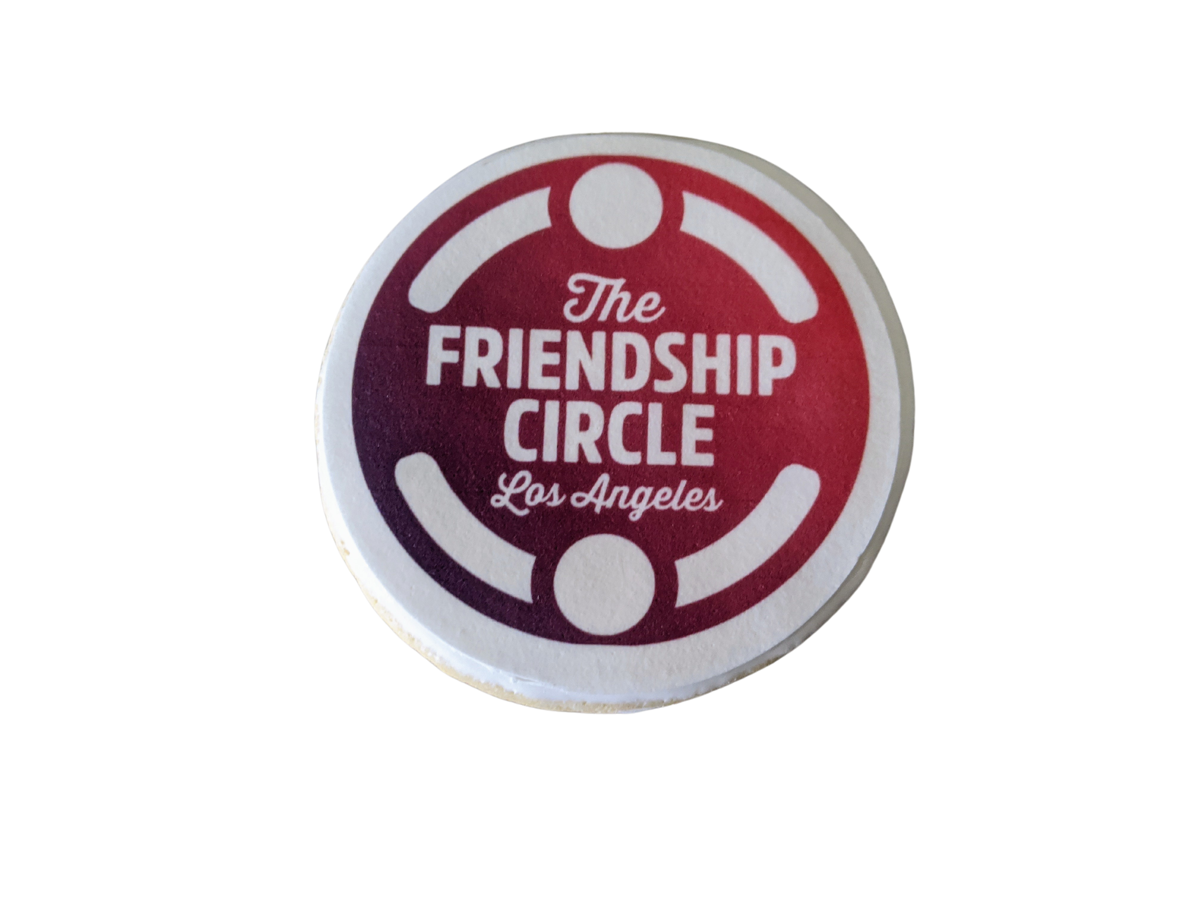 The Friendship Circle Logo On A Cookie